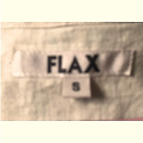 Flax 100% Linen Dress Size Small Color: Beige Lagenlook - Picture 3 of 4